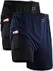 NELEUS Mens 2 in 1 Running Shorts with Liner,Dry Fit Workout Shorts with Pockets