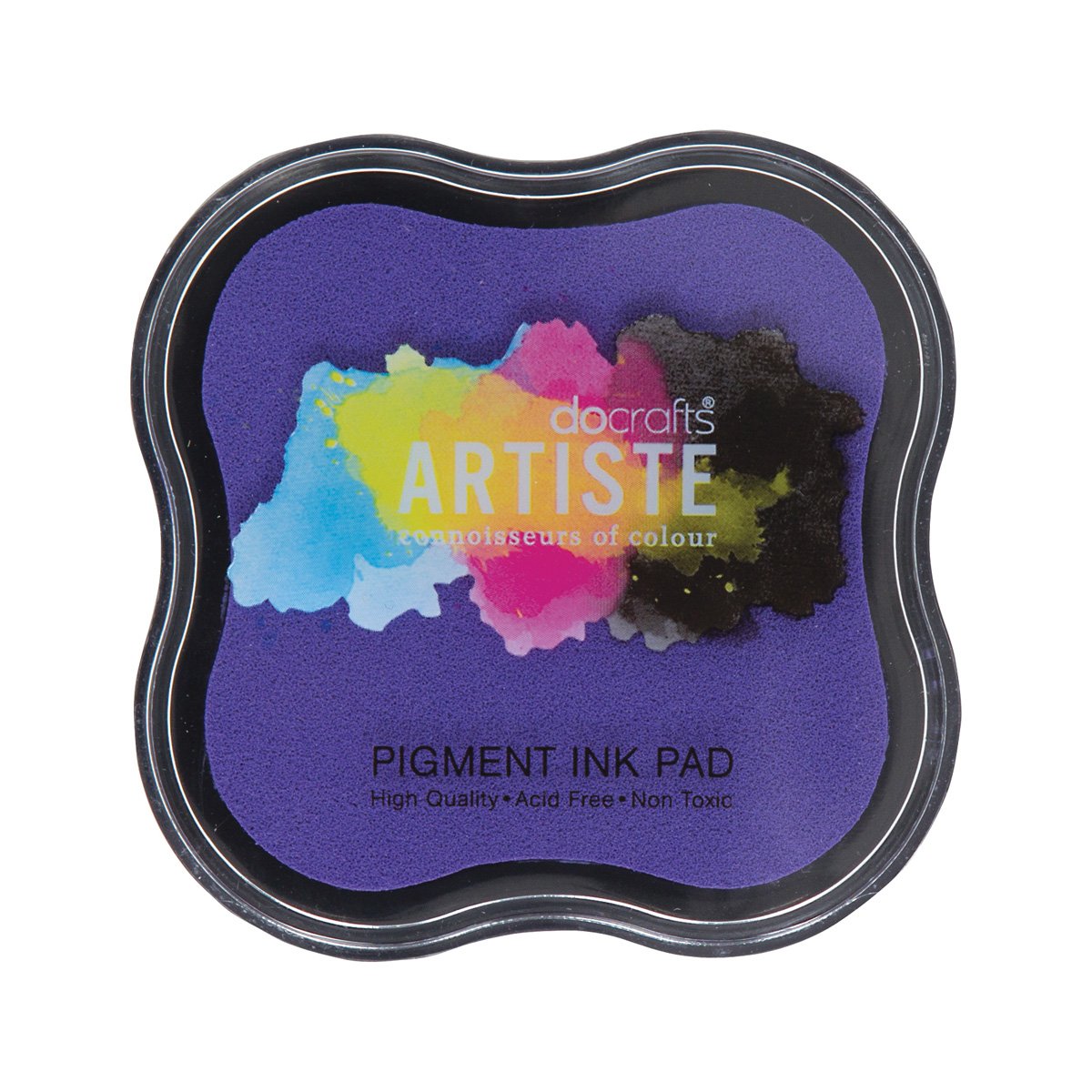 Artiste Pigment Lavender Ink Pad for Stamping, Embossing Powders, Crafting Supplies, Highly Pigmented, for Use with Clear Stamps, Rubber Stamps, Ink Pads are Safe Non-Toxic Acid-Free