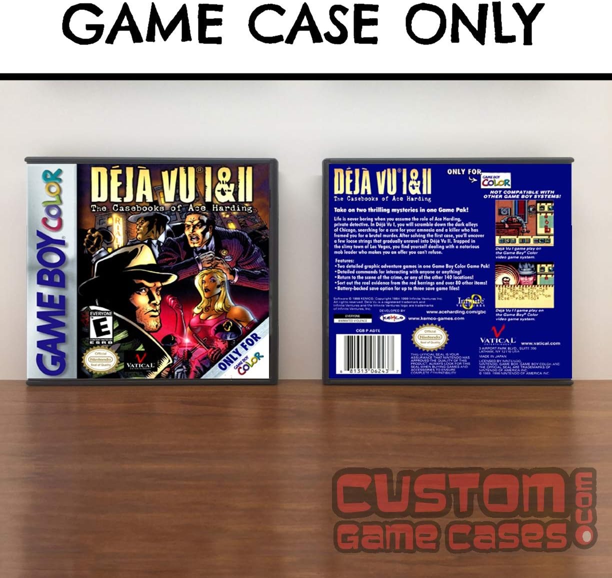 Gameboy Color Deja Vu I & II - Game Case