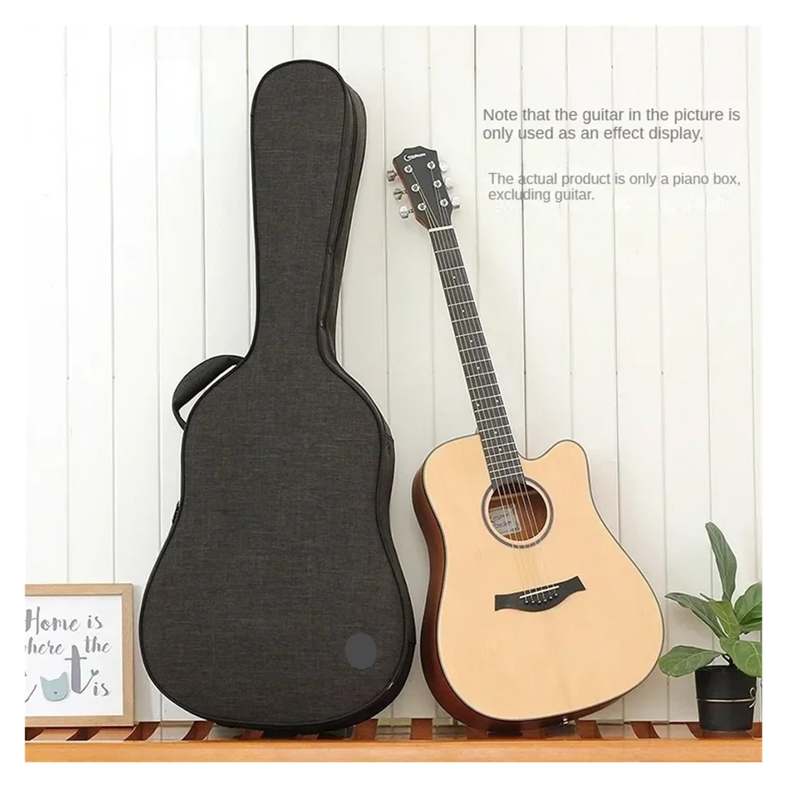 Torba na gitarę Torba na gitarę Lekki futerał Folk z podwójnym ramieniem, antyciśnieniowy, zapobiegający upadkowi