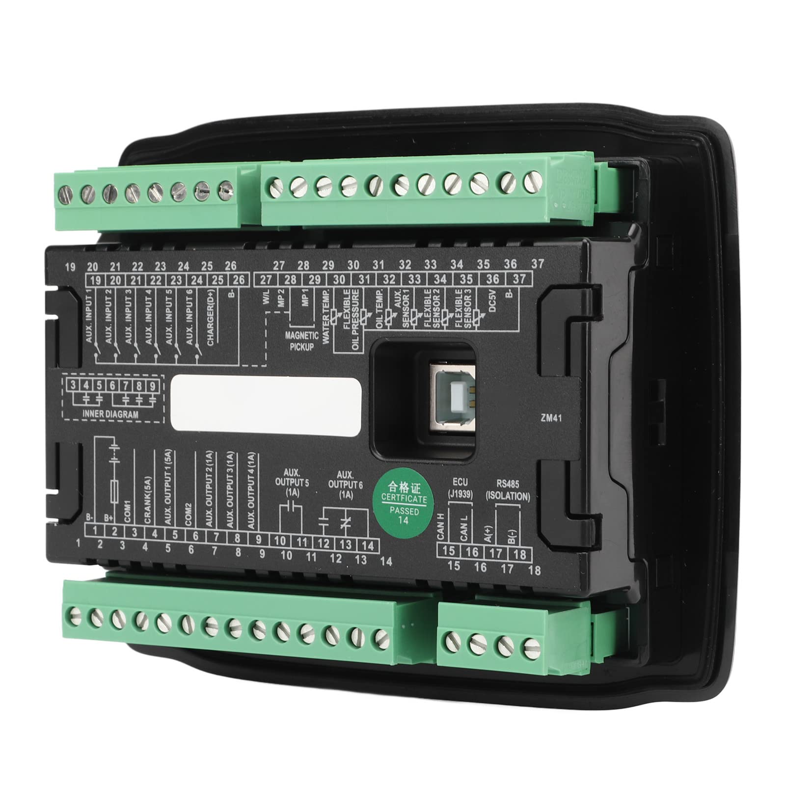 Módulo Controlador de Grupo Electrógeno Detección Automática de Parada de Arranque Duradera para Motores Diésel DC8-35V con Pantalla LCD y Diseño Impermeable