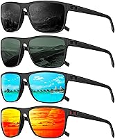 Vista 15 de Gafas de sol polarizadas para hombre, anteojos de sol polarizados con protección UV, lentes de sol ligeras para conducir, pescar, jugar al golf