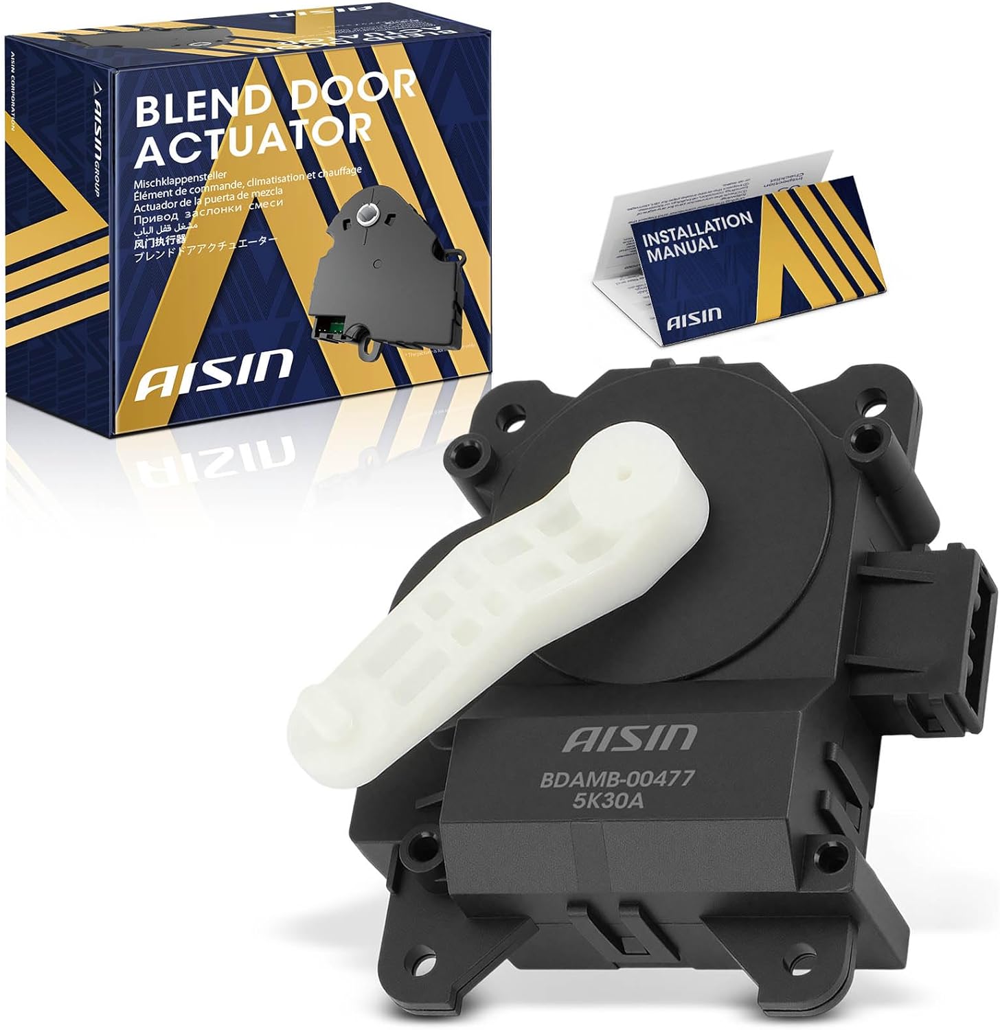 AISIN AFTERMARKET BDAMB-00477 Right Main HVAC Heater Blend Door Actuator - Compatible with Honda Odyssey 2011-2017 - Temperature Control Actuator