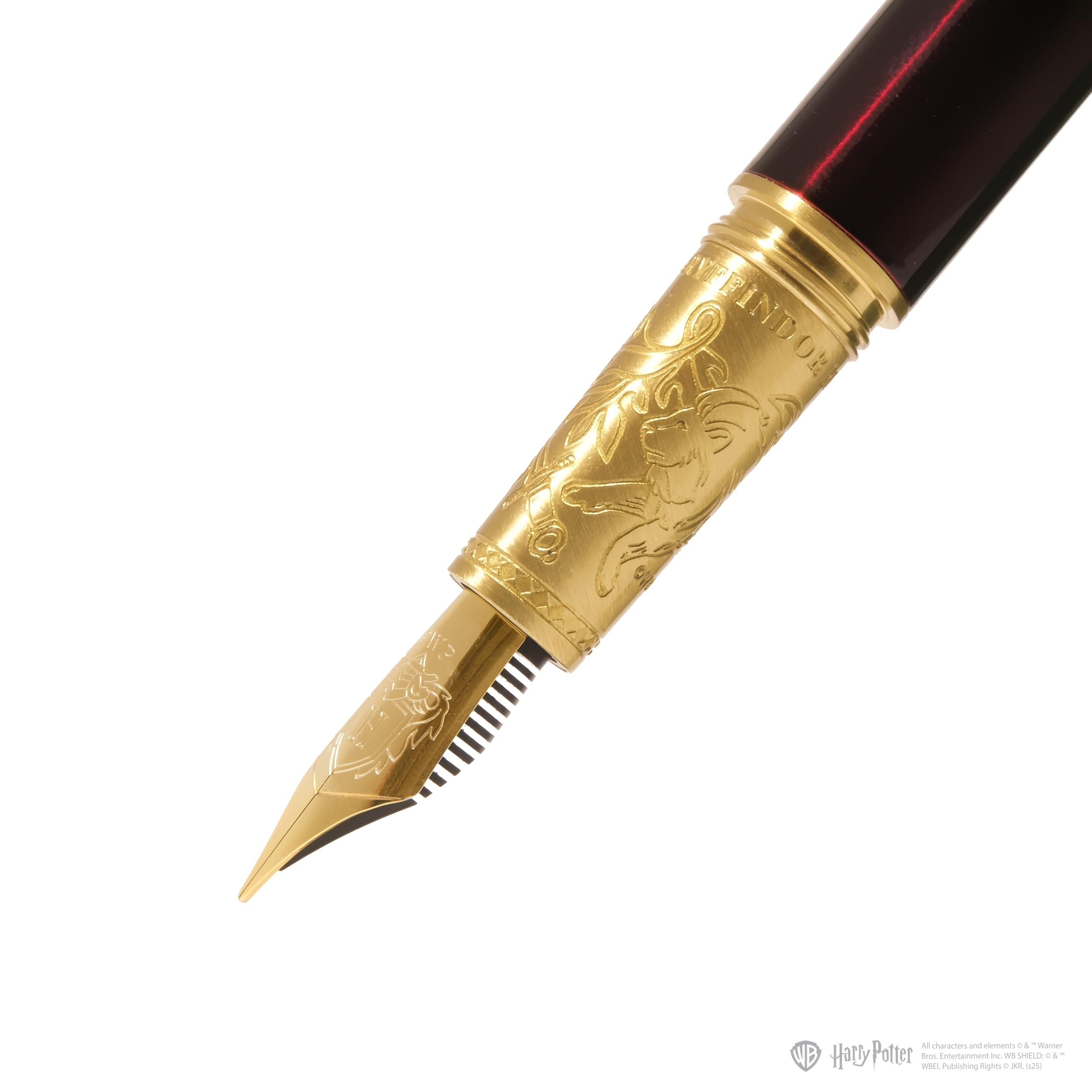 Ferris Wheel Press, Warner Bros., Official Licensed, Harry Potter, Joule Pen, Gryffindor House, Secrets Etched in Silver and Gold, Gold Plated No. 6 Nib - Image 2