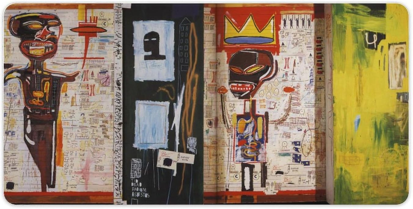 Jean Michel Basquiat Grillo Art Computer Essentials Work Home Office Supplies 30x60cm