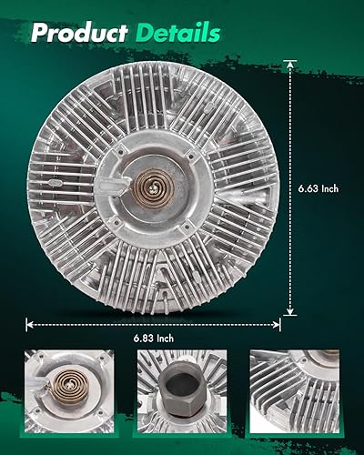 Miniatura 2 de SCITOO 2786 Radiator Fan Clutch Compatible for 1996-2005 for Chevrolet Astro 1996-2005 for Chevrolet Blazer 1996-2001 for Chevrolet C1500 1996-1999
