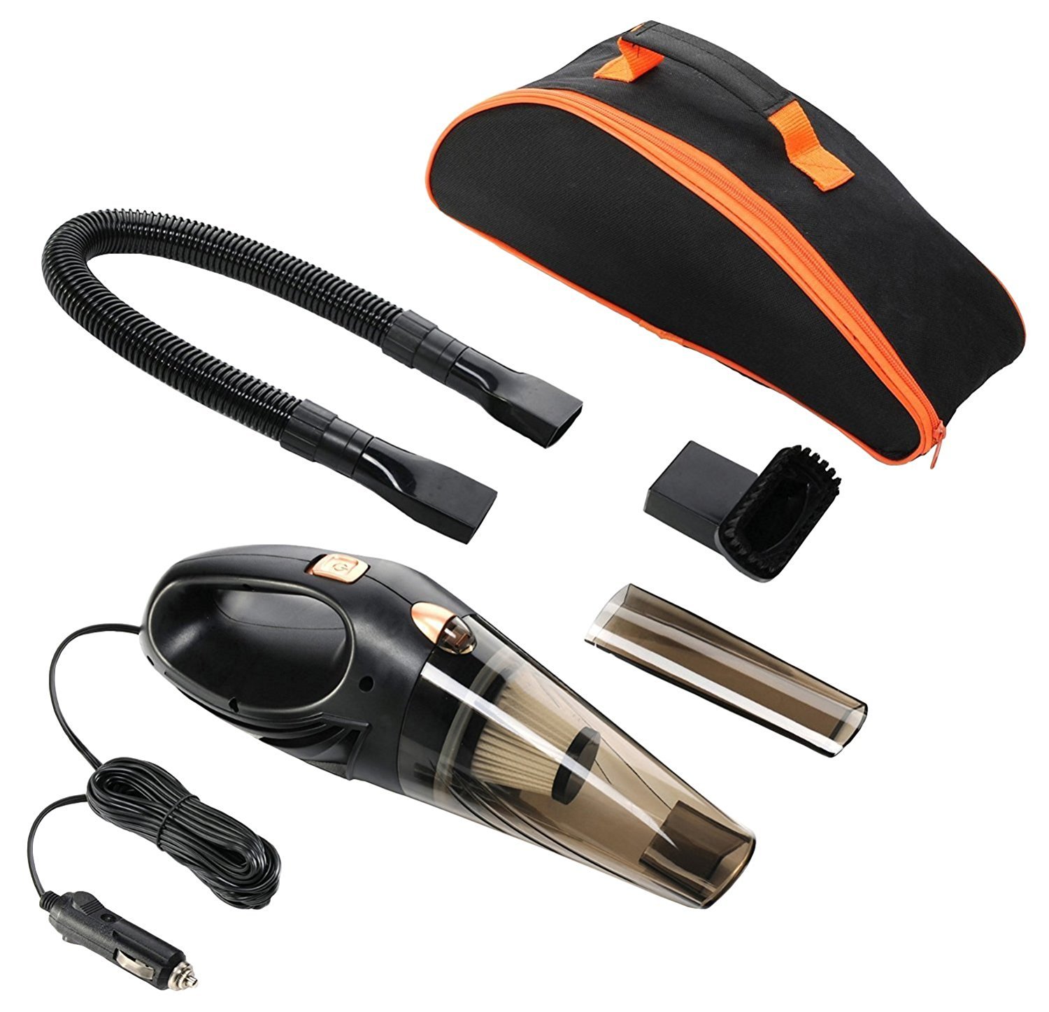 Black MOT Global Car Vacuum Cleaner Handheld Wet & Dry Auto Vacuum