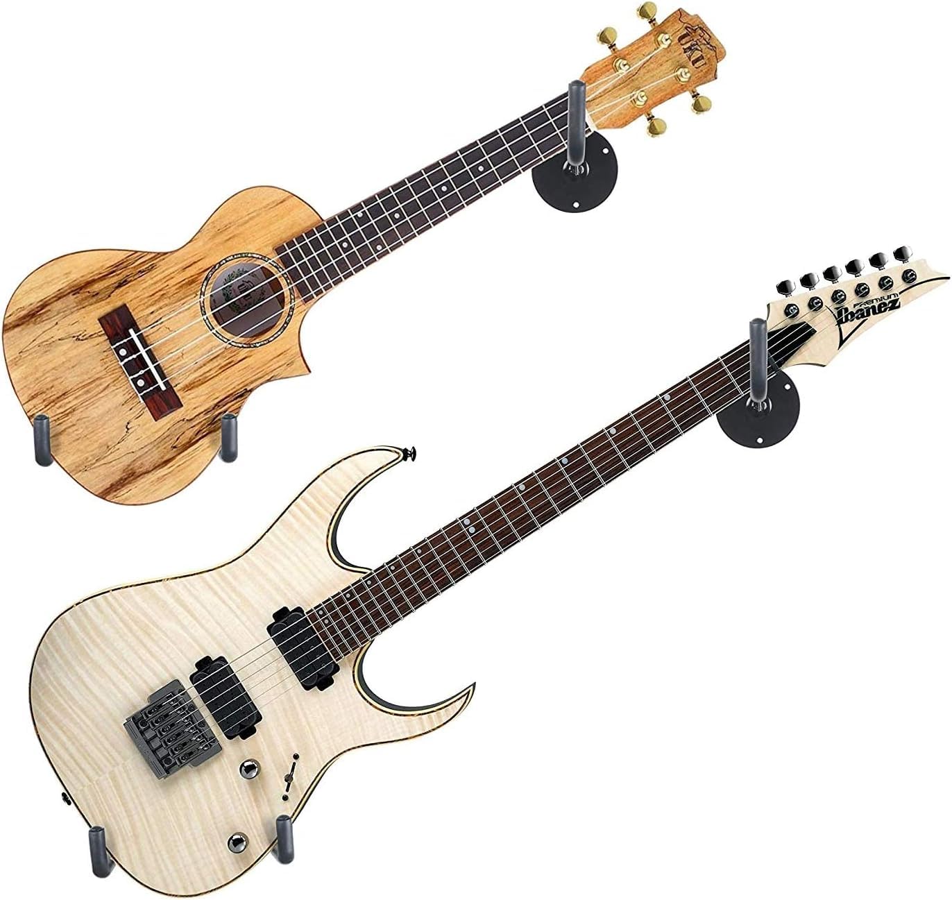 Wyświetlaczgitarowy Hak Poziomy Stojak Gitarowy Ścienny Wieszak Gitarowy Ze Śrubami Do Gitary Elektrycznej Ukulele