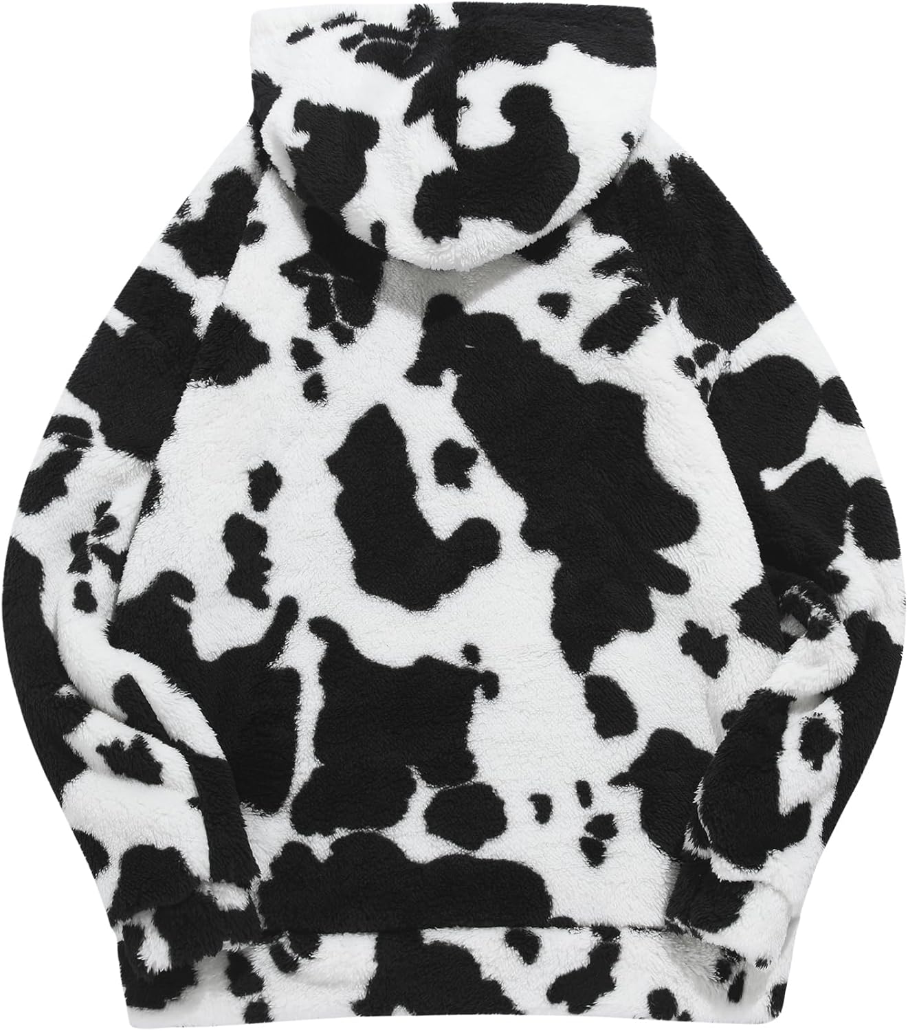 ZAFUL Women Bear Print Plush Hooded Sweatshirt Fleece Zip-Up Hoodie Long Sleeves Teddy Pullover with Pocket - Image 4