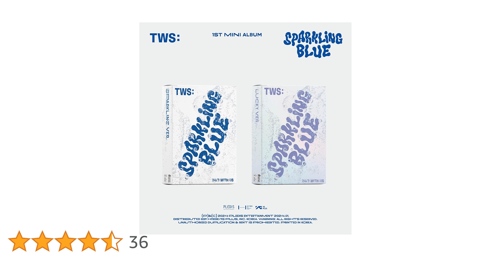 【M wave】TWS サイン入りアルバム sparkling blue TWS sparkling blue サイン入り mwave M wave】TWS サイン入り