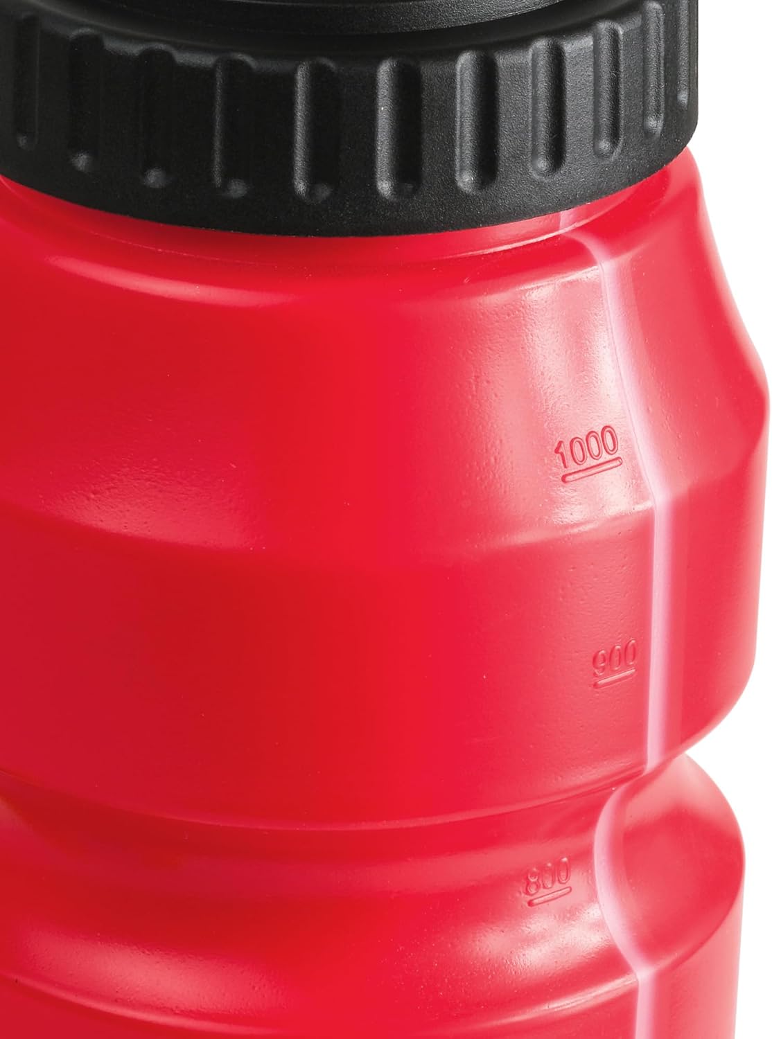 Cannon Sports 1 Liter Sports Water Bottle, BPA-Free, 34 Oz Capacity, Large Mouth, 2 lids (Straw and Squeeze), Great For Helmet Sports Such As Hockey, Lacrosse, Football, Boxing (6 Pack) (Red)