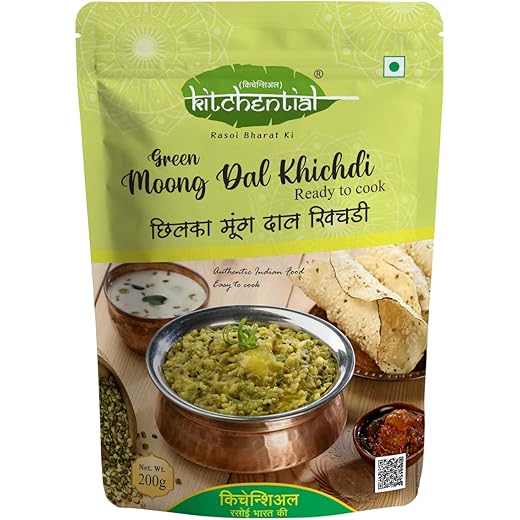 Kitchential Green Moong Dal Khichdi, Instant Ready To Cook Mix, 200g