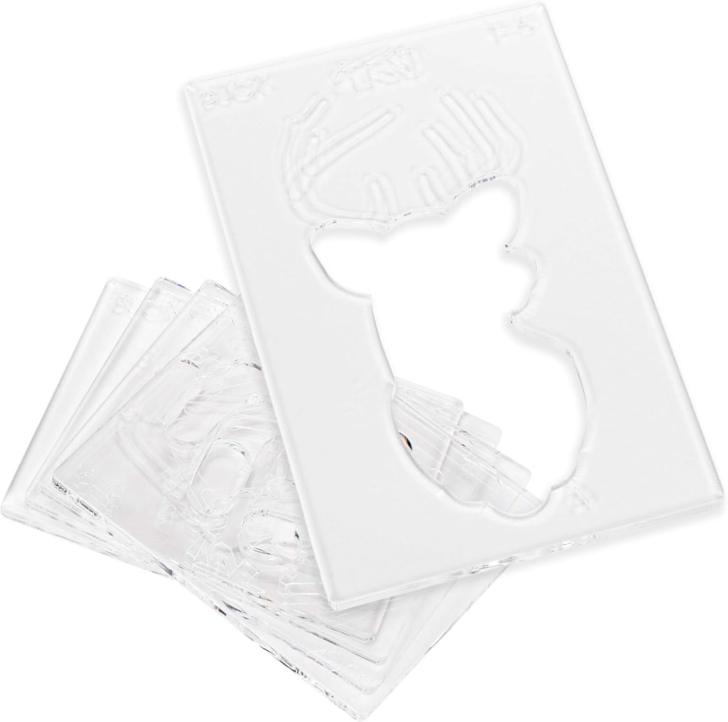 Deer Buck and DOE - Acrylic Router Inlay Templates for Precise Wood Inlay Designs by Tarter Woodworking (MLIS) Multiple Layer Inlay System, Guaranteed to Work with Router Inlay kit, Made in USA