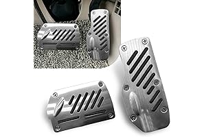 5.5'' x 2.4'' Accelerator, 4.9'' x 2.9'' Brake Pedal Covers, 2 PCS...