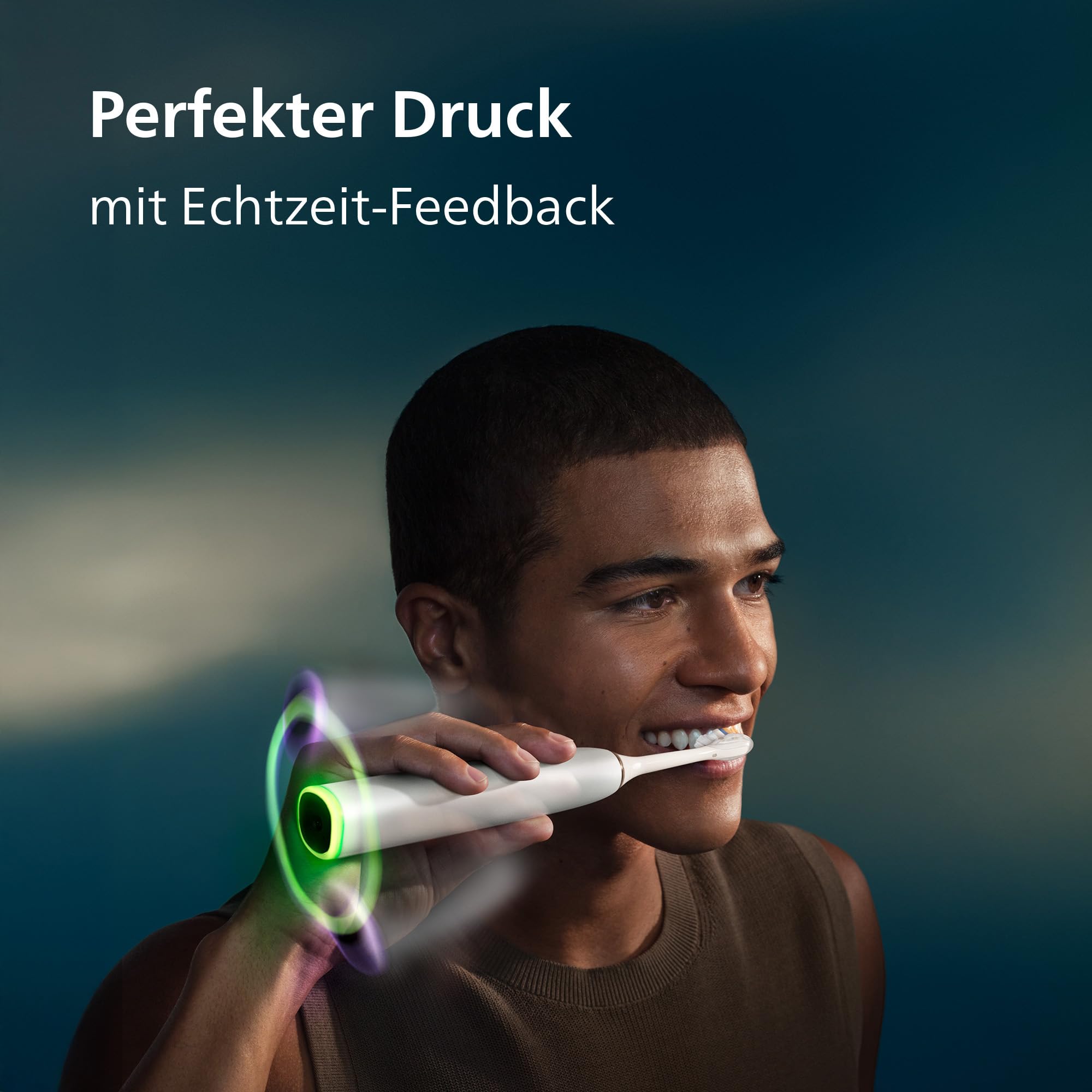 Philips Sonicare Next-Generation DiamondClean 9900 Prestige elektrische Zahnbürste - intelligentes Feedback zur Putzabdeckung, intelligente Andruckkontrolle, 24 Einstellungen, Silberweiß, HX9813/91