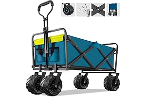 Collapsible Foldable Wagon: Ultimate Beach Sand Buggy