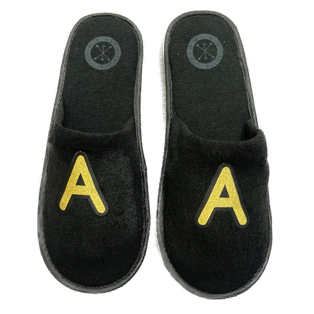 SQUETCH Monogram A Alphabet House Slippers for Men & Women Soft Home Flip Flops Bedroom Room Indoor Carpet Comfort Cozy Care Winter Slides (B0CCYN1CR1) Amazon Price History, Amazon Price Tracker