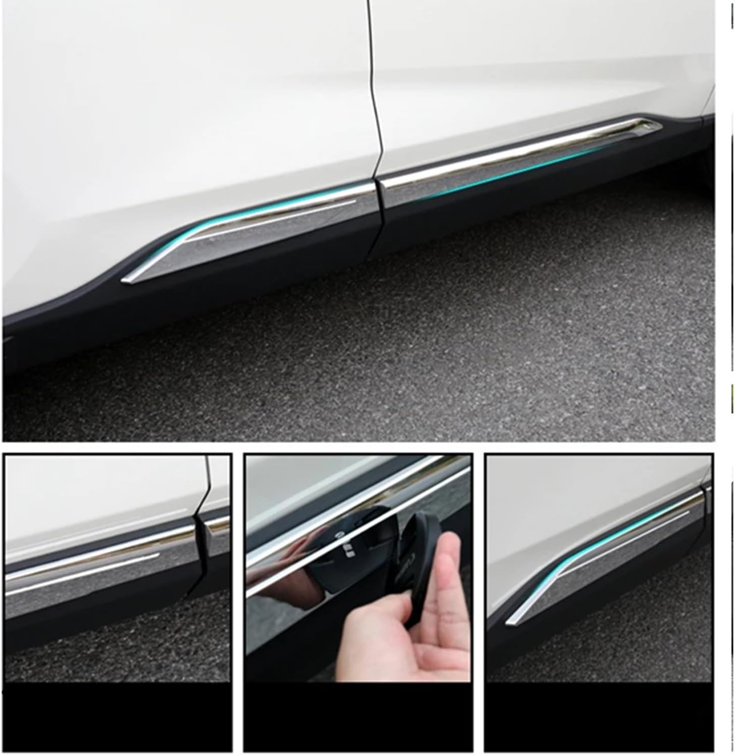Car Accessories Door Side Body Strips Molding Cover Trim Protector ABS Chrome for Toyota RAV4 RAV 4 2019 2020 2021 2022 2023 2024 XA50