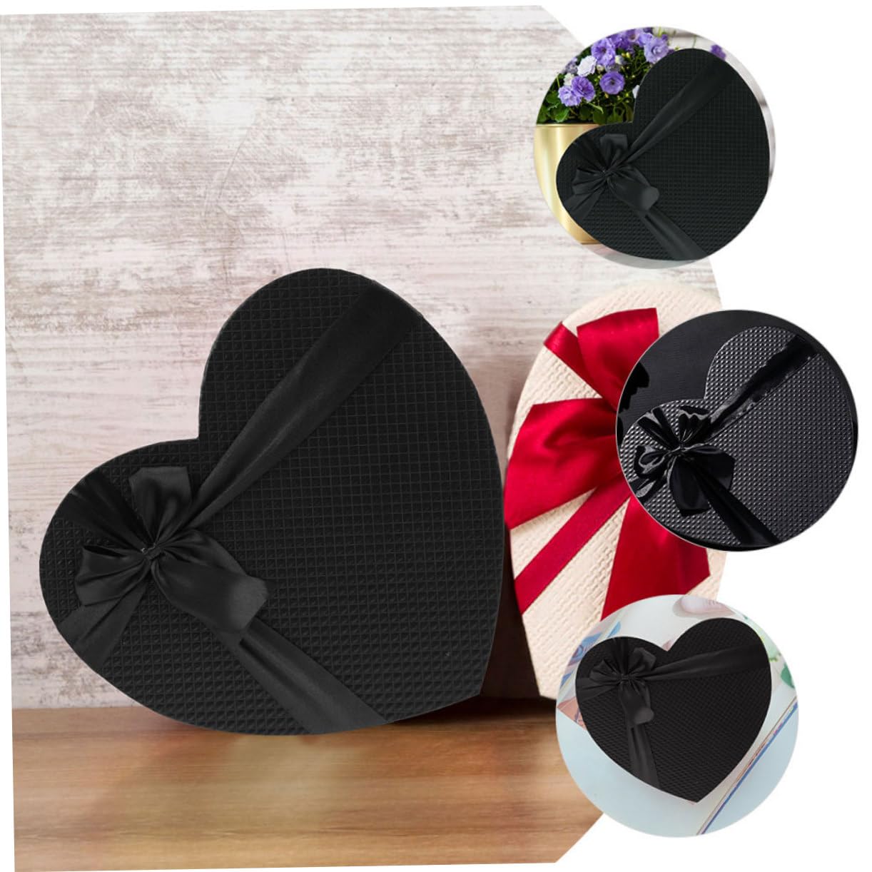 MAGICLULU 2stücke Herzförmige Geschenkbox Aus Pappe Für Blumenarrangements Und Geschenke Kompakt Und Leicht Geeignet Für Verlobungsgeschenke Und Hochzeiten