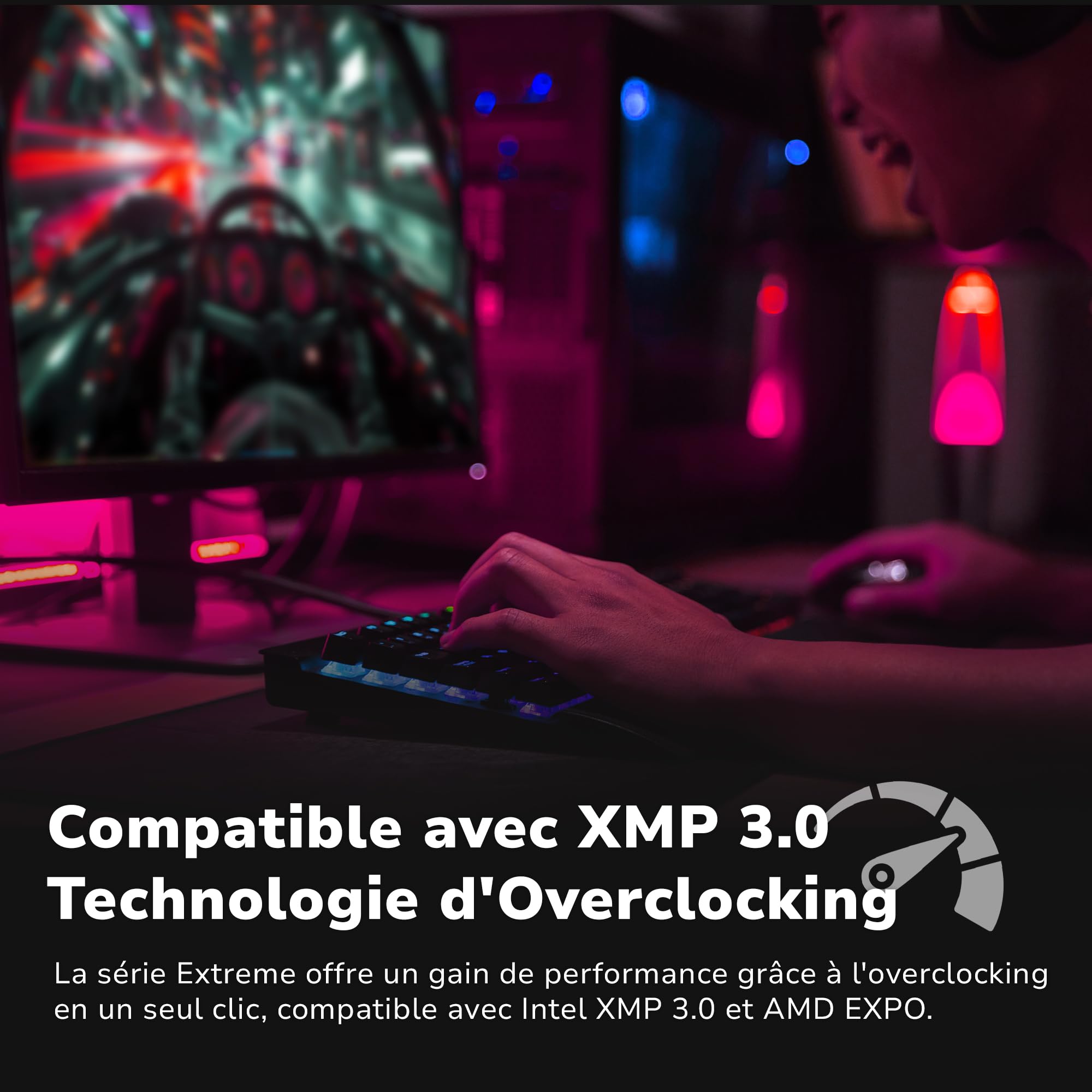 DATO 32Go Kit (2x16Go) RAM DDR5 6000 MHz avec dissipateur Thermique, PC5-48000 CL38 1.35V, 288 Broches, Non-ECC UDIMM, Mémoire de Jeu pour Ordinateur de Bureau, Extreme Blanc