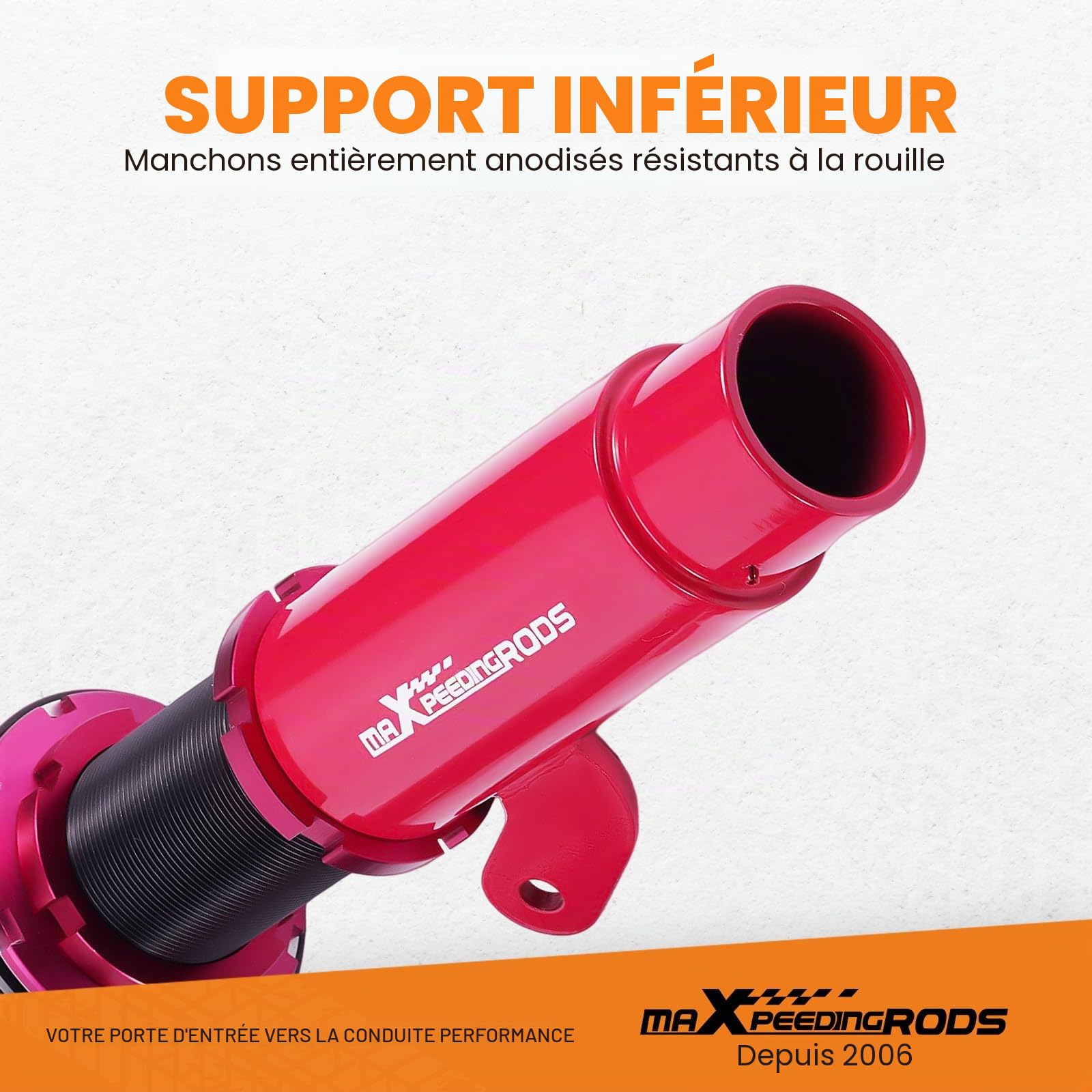 maXpeedingrods Réglable Amortisseurs Combinés Filetés pour BMW SÉRIE 3 E46 Coilover Suspension