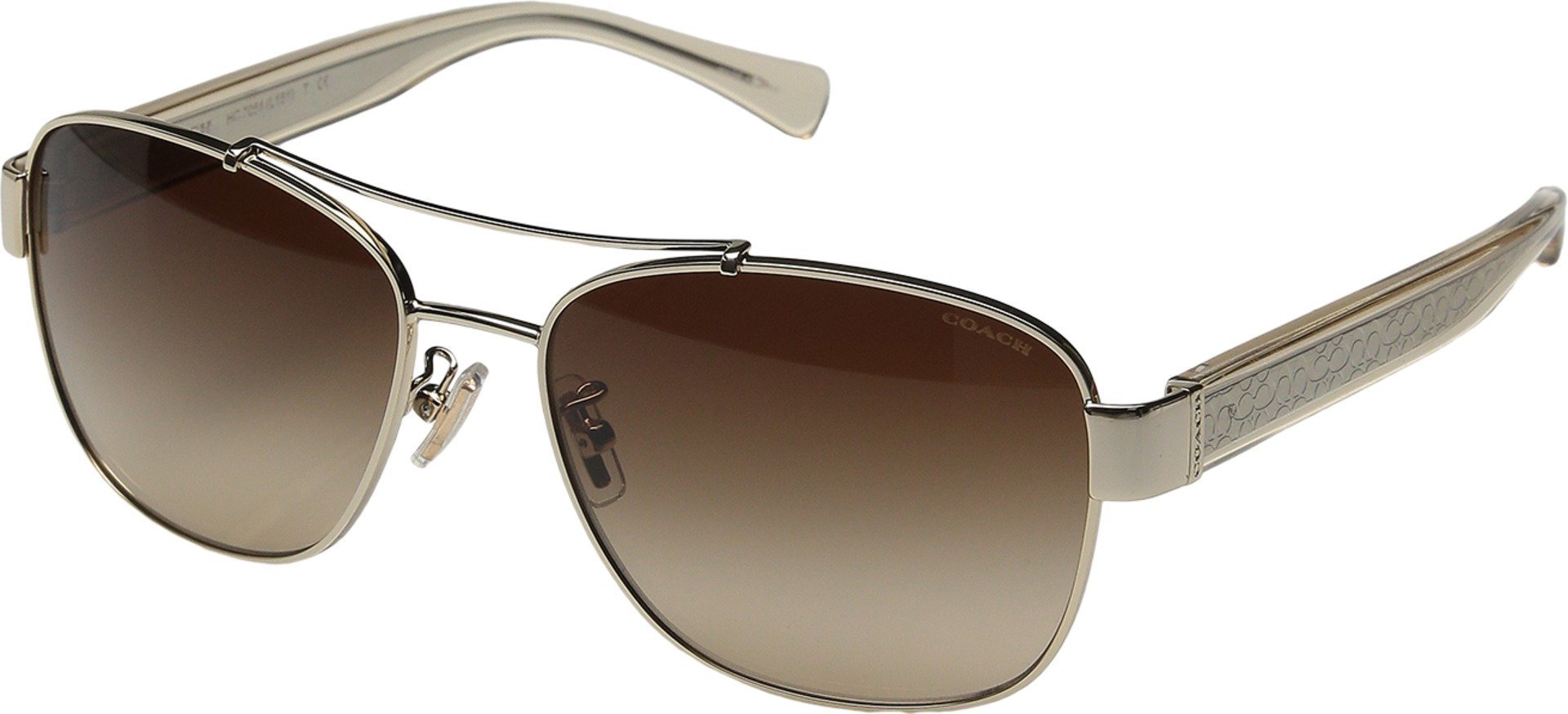 COACHWomens Sunglasses (HC7064) Gold/Brown Metal - Non-Polarized - 56mm
