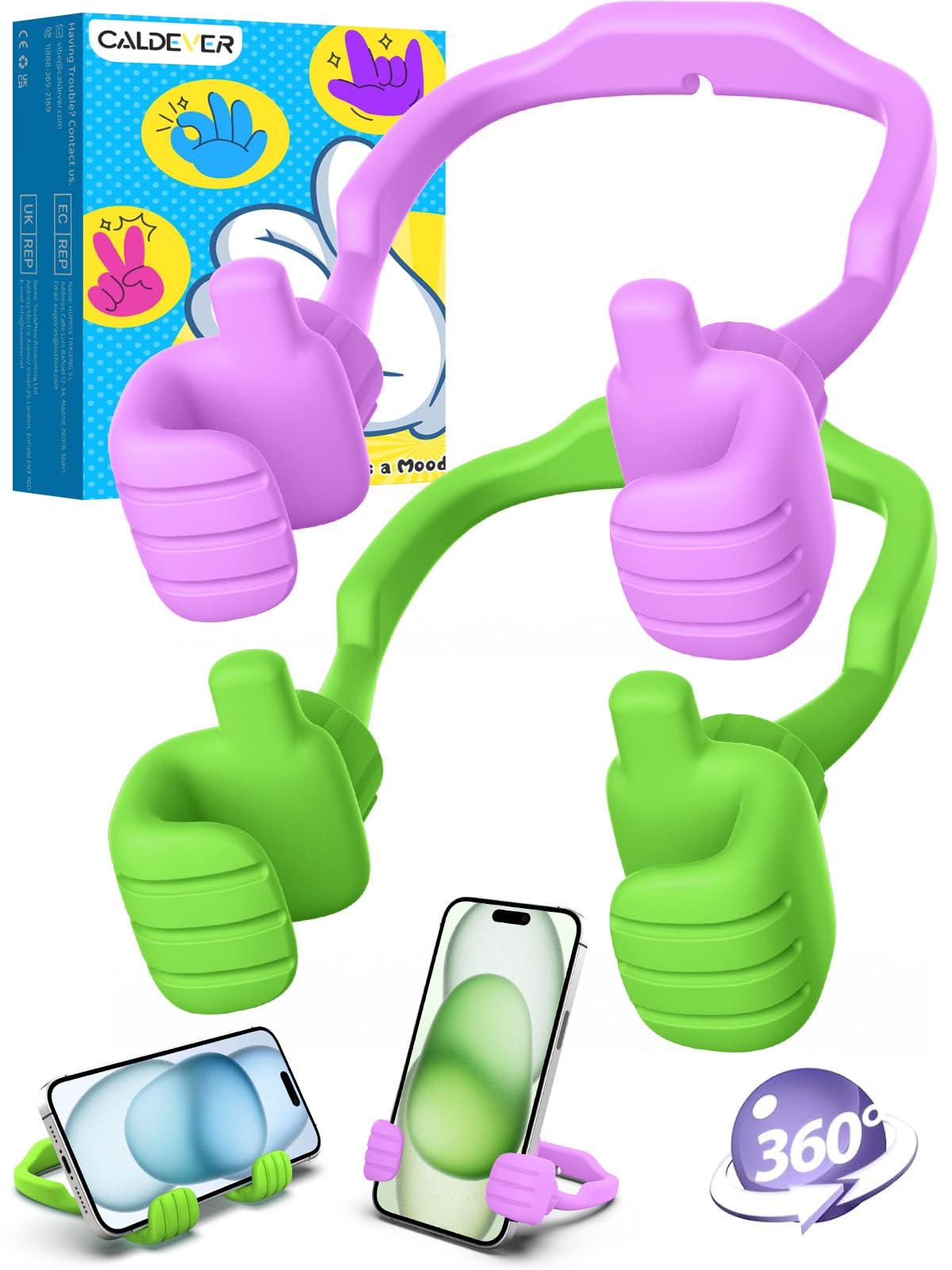 Thumbs Up Lazy Phone Stand Stocking Stuffers for Teens Girls Boys