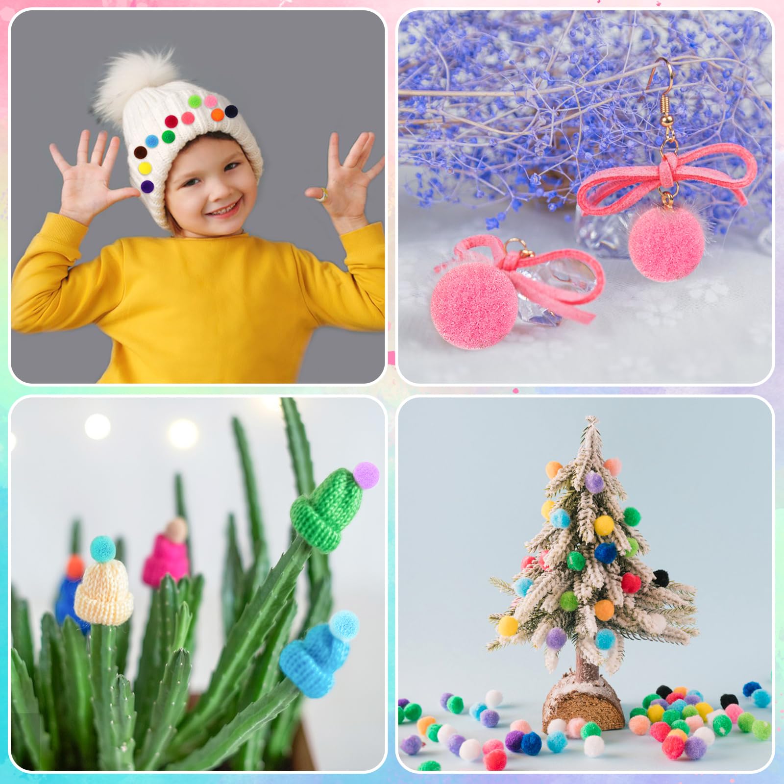Pompons Candy Mix Kopen | Kleurrijke Creatieve Accessoires