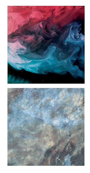 Backdrop Surfaces Flatlay Tabletop Photography Board of 24x24 INCHES, 6MM Thickness, 2 Sides Design for Jewellery, Food, Small Product Photography (BS-922 Smokey, aaronblue)