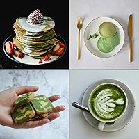 Vista 5 de Juego de 4 batidores de matcha, juego de té matcha de bambú con soporte para cuchara y batidor, batidor de matcha hecho a mano (Chasen)