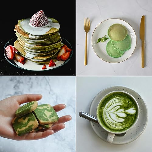 Miniatura 5 de Juego de 4 batidores de matcha, juego de té matcha de bambú con soporte para cuchara y batidor, batidor de matcha hecho a mano (Chasen) para