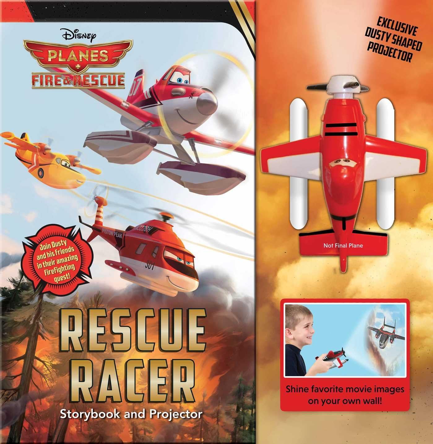 Disney Planes Fire & Rescue: Rescue Racer: Storybook with Movie Projector (16) (Movie Theater)