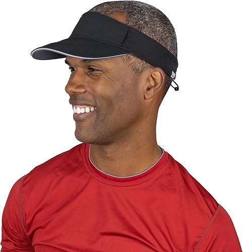 TrailHeads Sombrero con visera solar para hombre, viseras de golf recicladas para hombre, visera de correr para tenis, deportes, entrenamientos