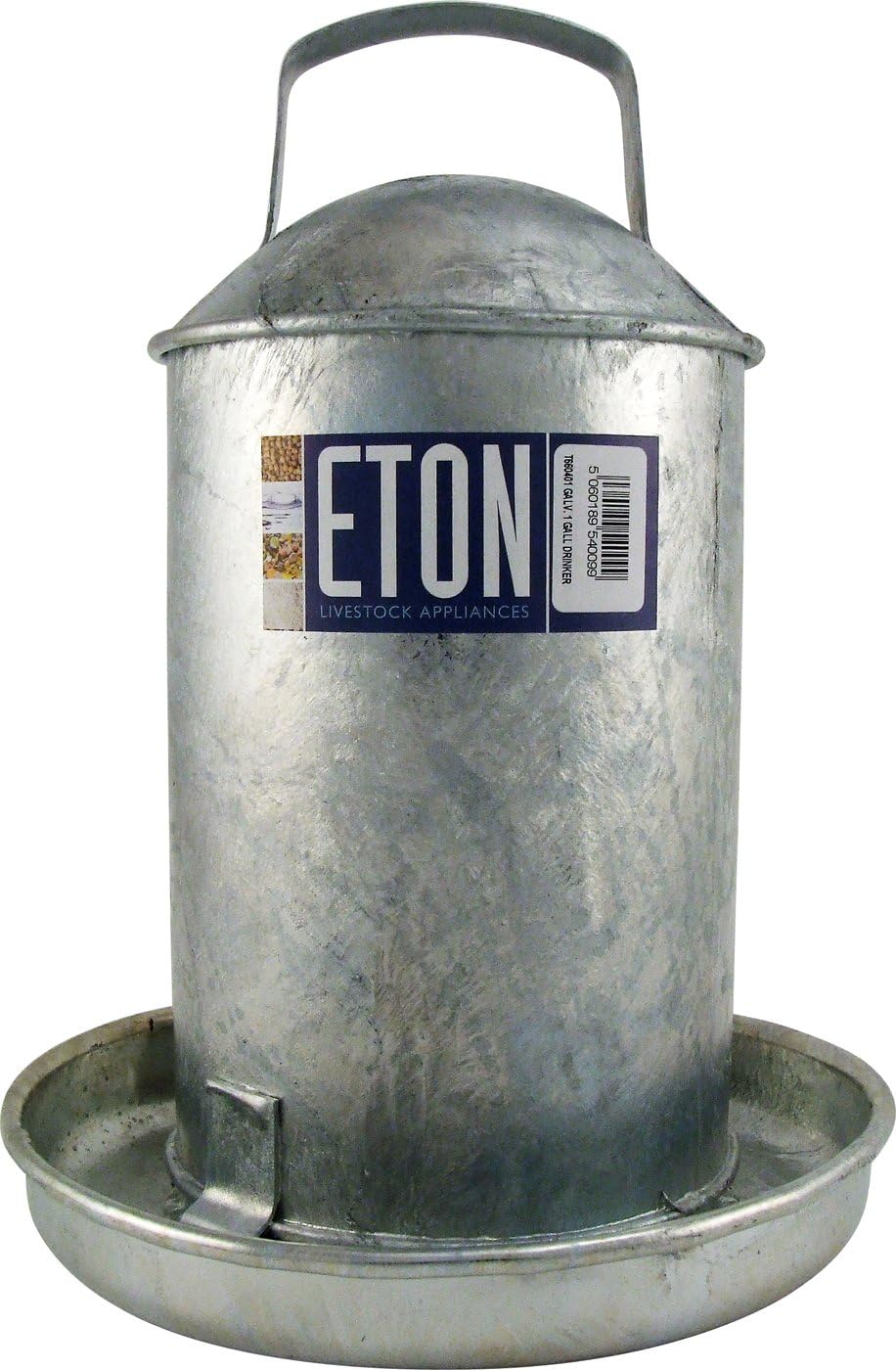 Eton Poultry Galvanised Traditional Drinker, 1 gl