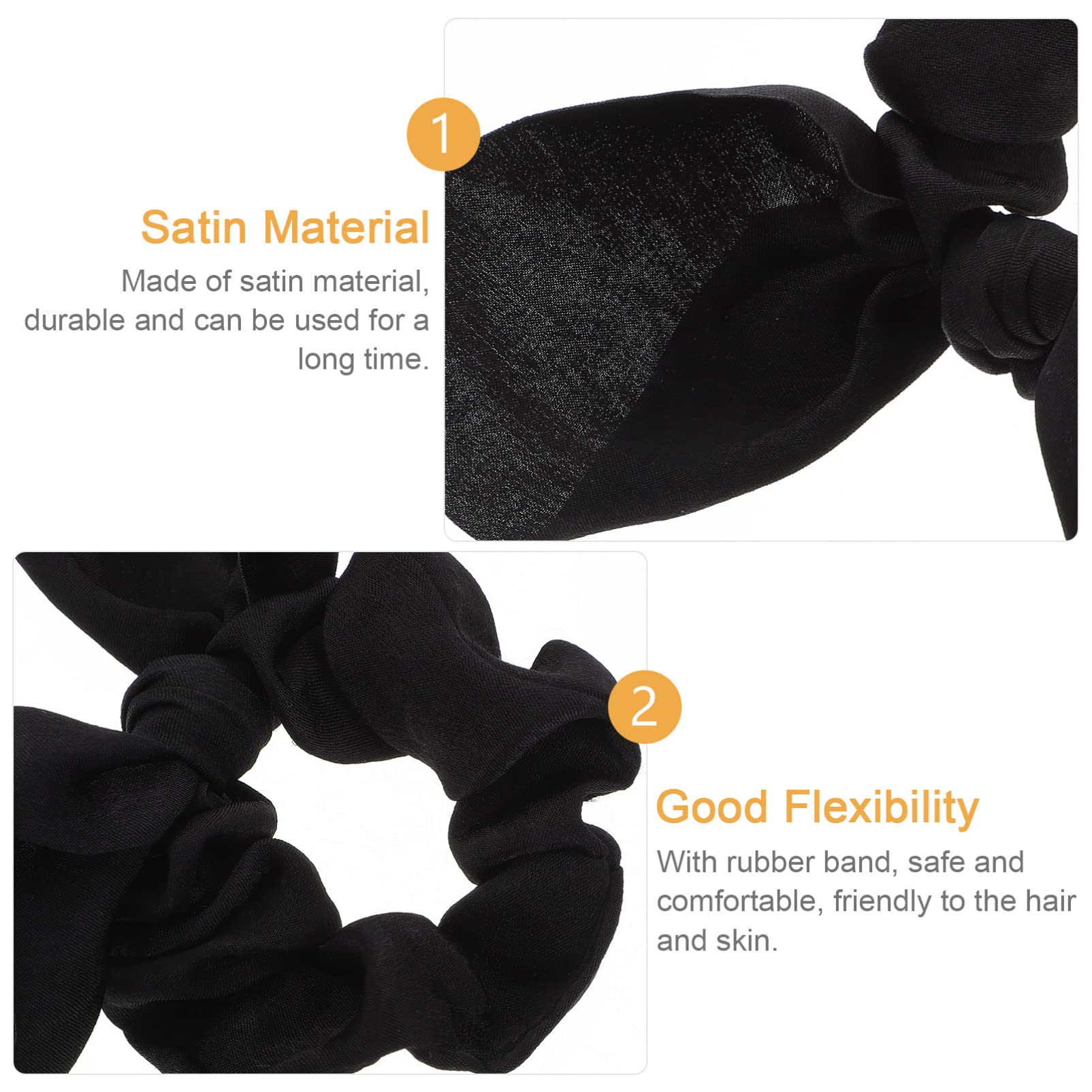 MAGICLULU 30piezas Coleteros Elásticos Cabello Accesorios De Orejas De Conejo Para y Mujeres