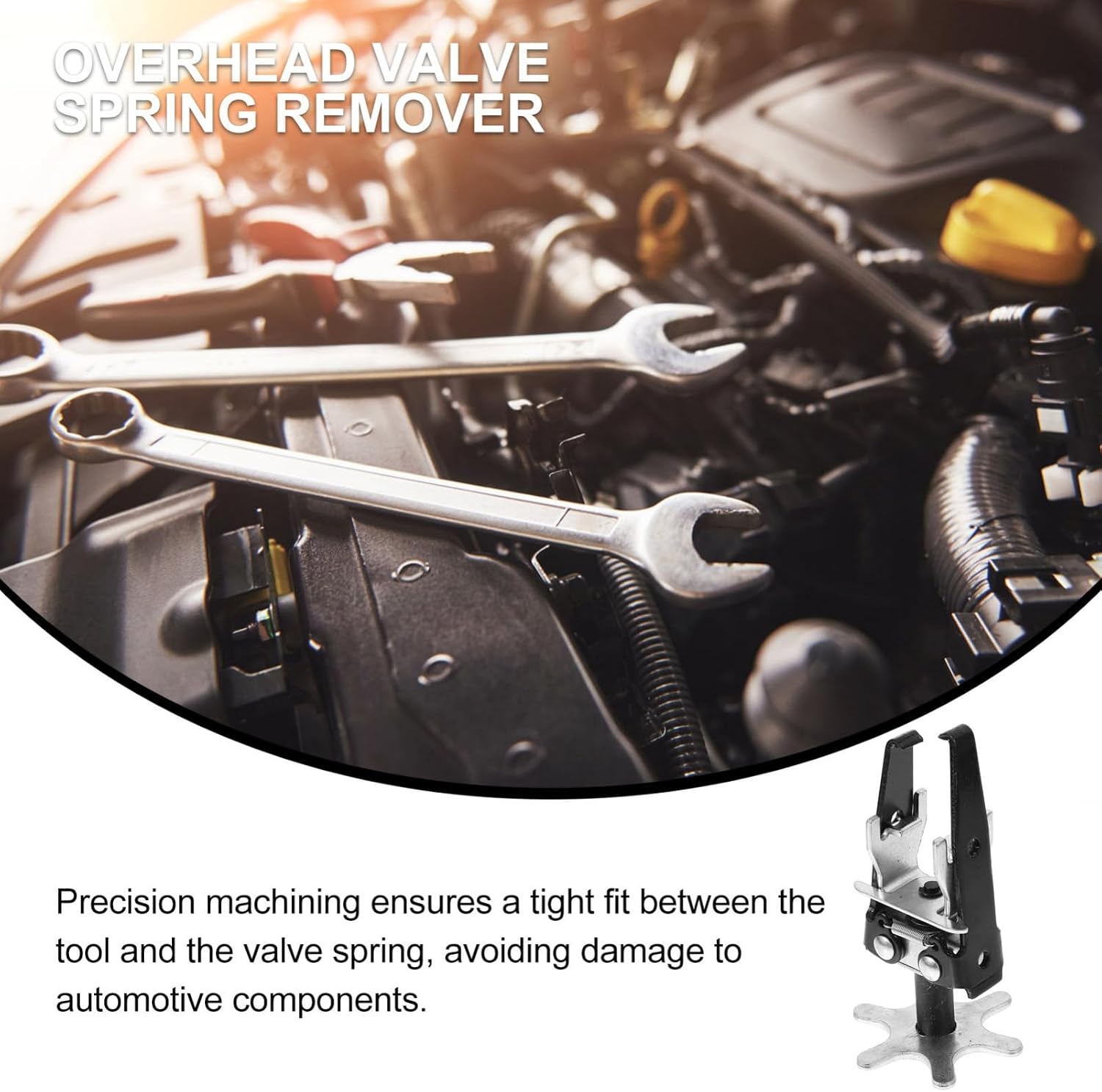 Luxshiny Valve Spring Tool Automotive Engine Valve Spring Compressor Kit Clamp for Easy Installation Removal
