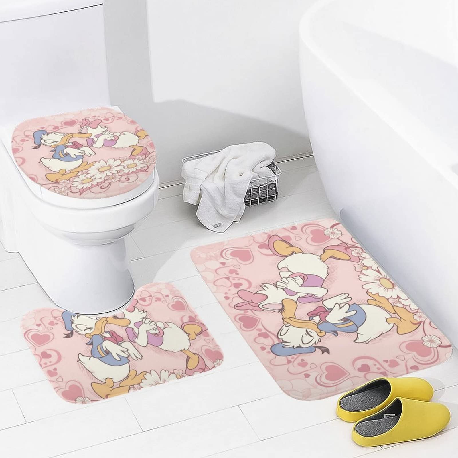Amazon｜ドナルドダック デイジーダック トイレマット トイレ3点セット