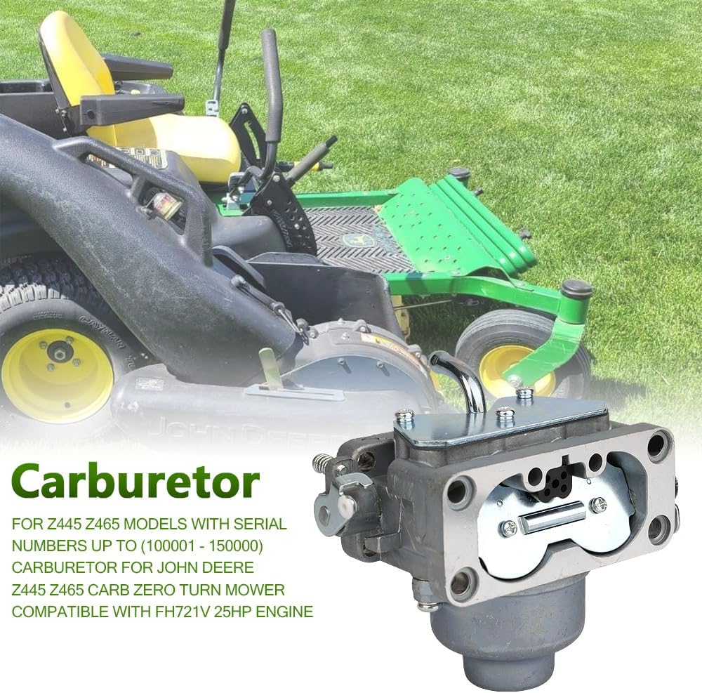 Complete Maintenance Kit fit for John Deere Z445 Z465 EZtrak Zero Turn Mower Compatible with Briggs Engine with Oil/Air Filters, Fuel Pump, Spark Plug