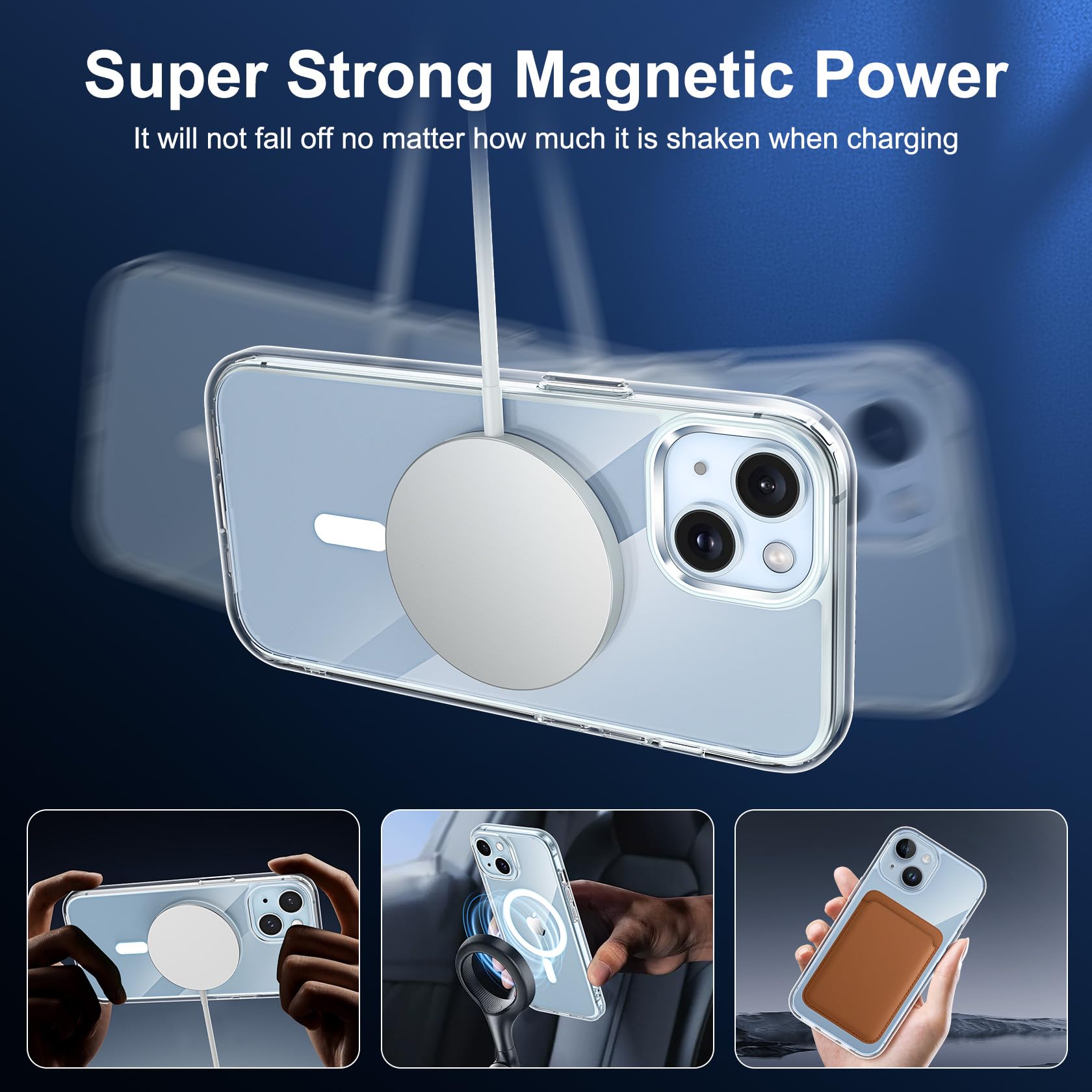 Coque Magnétique IPhone Air Avec 2 Verres Trempés Anti-espion - Protection Militaire, Compatible MagSafe, Transparente