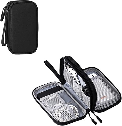 Organizador electrónico de viaje, accesorios para cables de viaje, bolsa de almacenamiento portátil, impermeable, organizador electrónico para