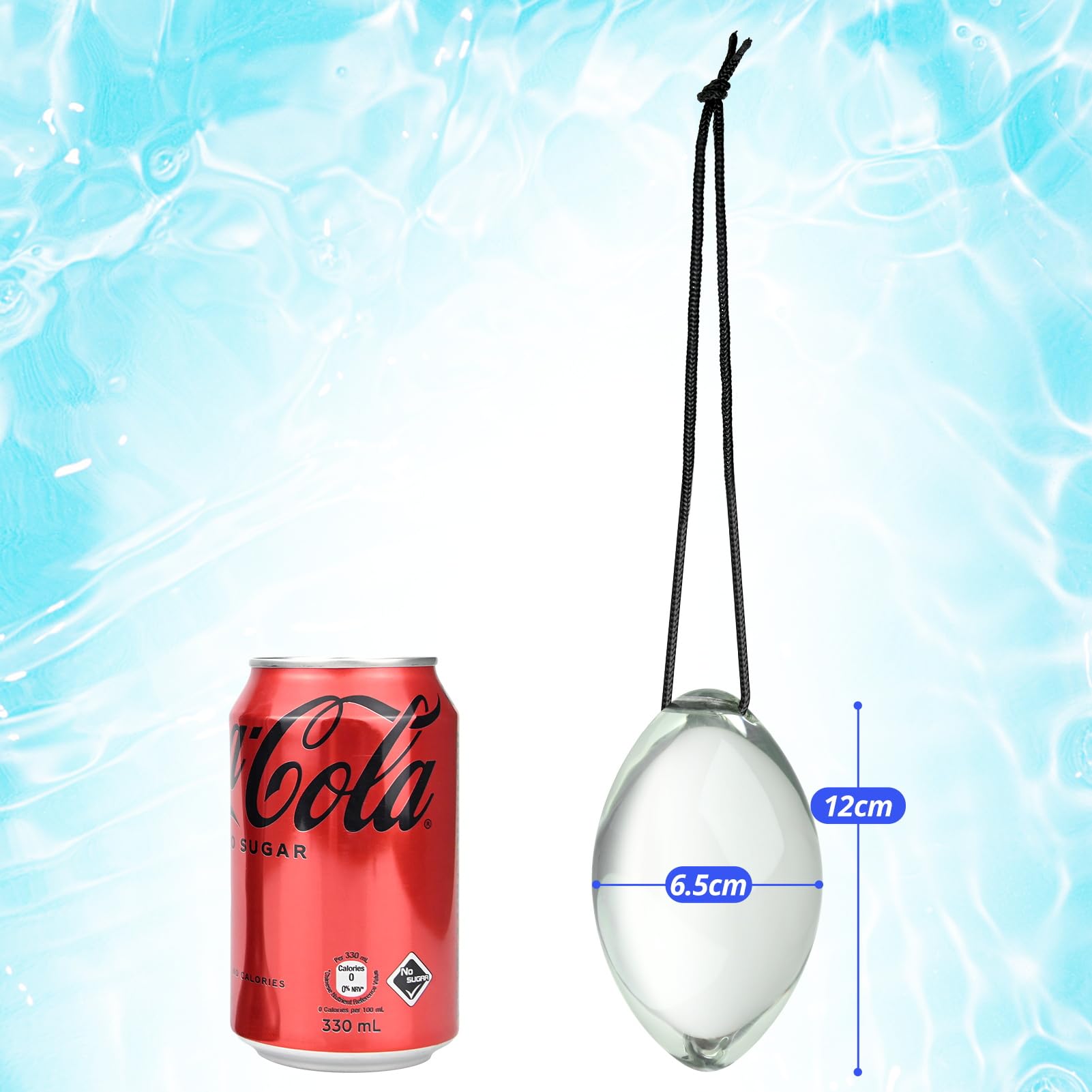 Plug anale di cristallo, butt plug per donne e uomini dildo di vetro Analdilos perline anali di cristallo donna palline anali pene di cristallo butt plug anale per principianti e utenti avanzati (L)