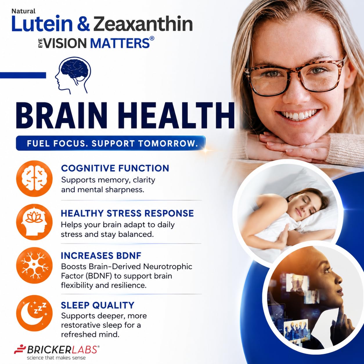 Bricker Labs Natural Lutein + Zeaxanthin Eye Supplement – Supports Eye, Brain, and Skin Health with Macular Carotenoids, Superior Bioavailability, AREDS2 Chosen Lutein Source – 60 Soft Gels — Amazon image 7