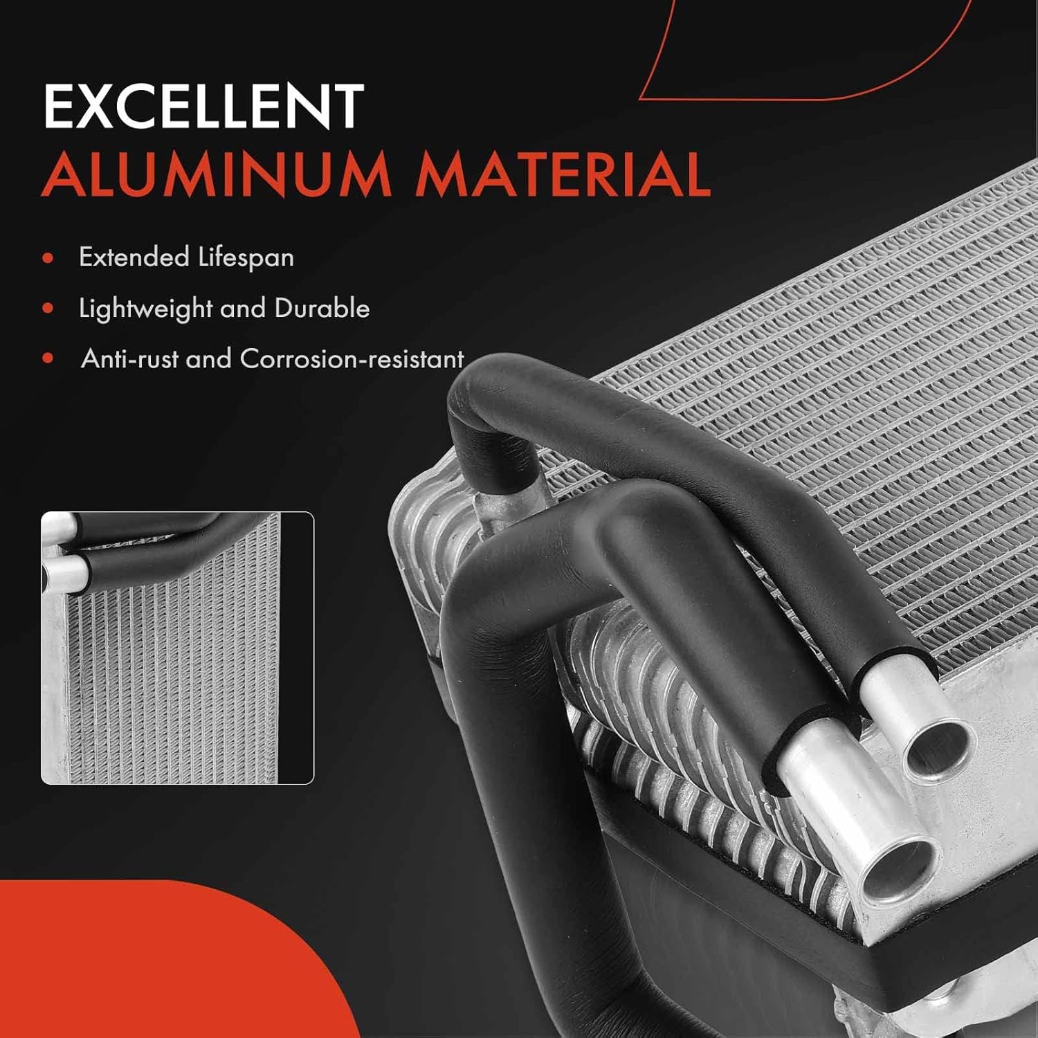 A-Premium Front AC Evaporator Core Compatible with Jeep Grand Cherokee 1995-1998 & Dodge Ram 1500 1995-2001, Ram 2500/Ram 3500 1995-2002