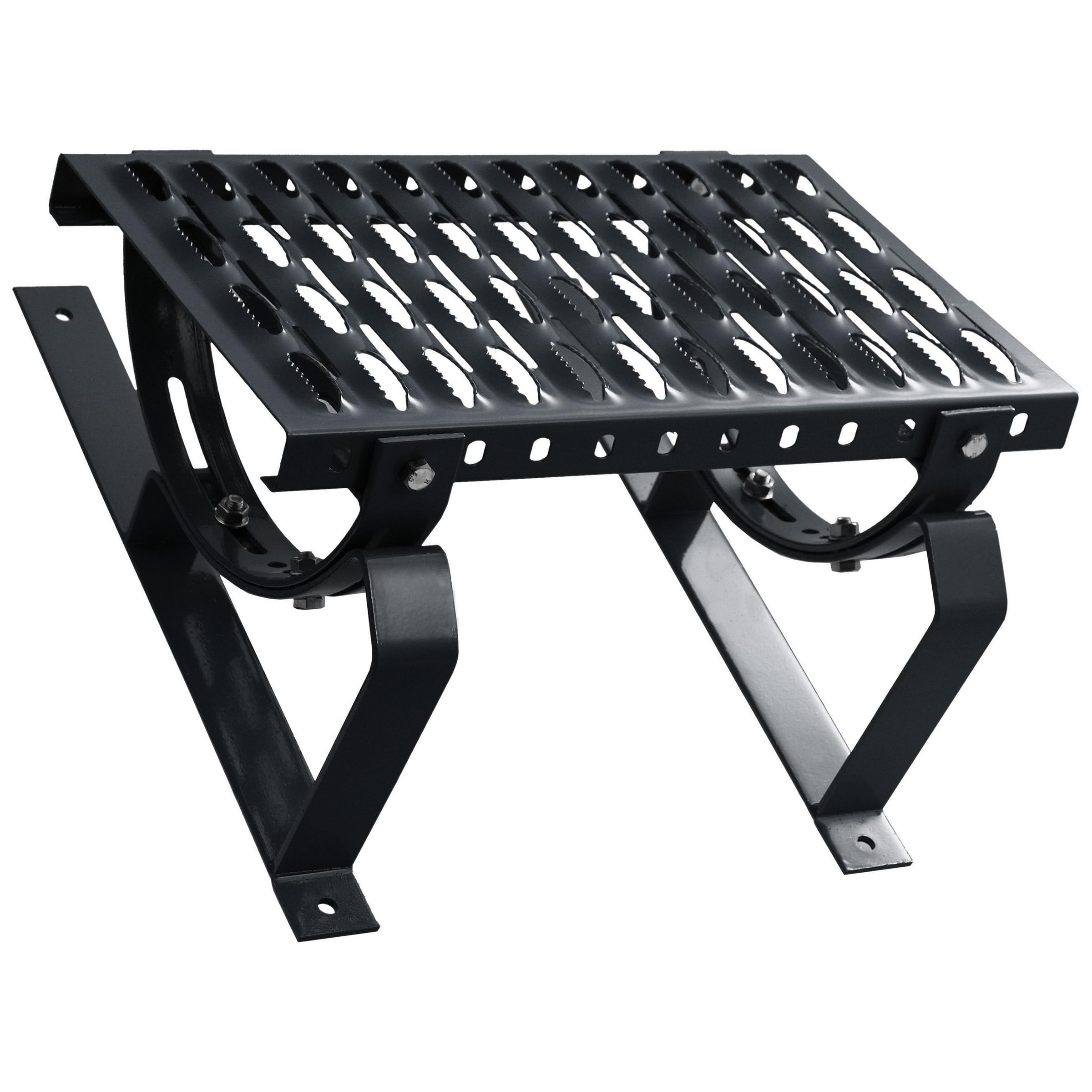 Dachtritt Steigtritt 80 cm Komplett für Plattdach flache Abdeckung (RAL 7016 - Anthrazit)