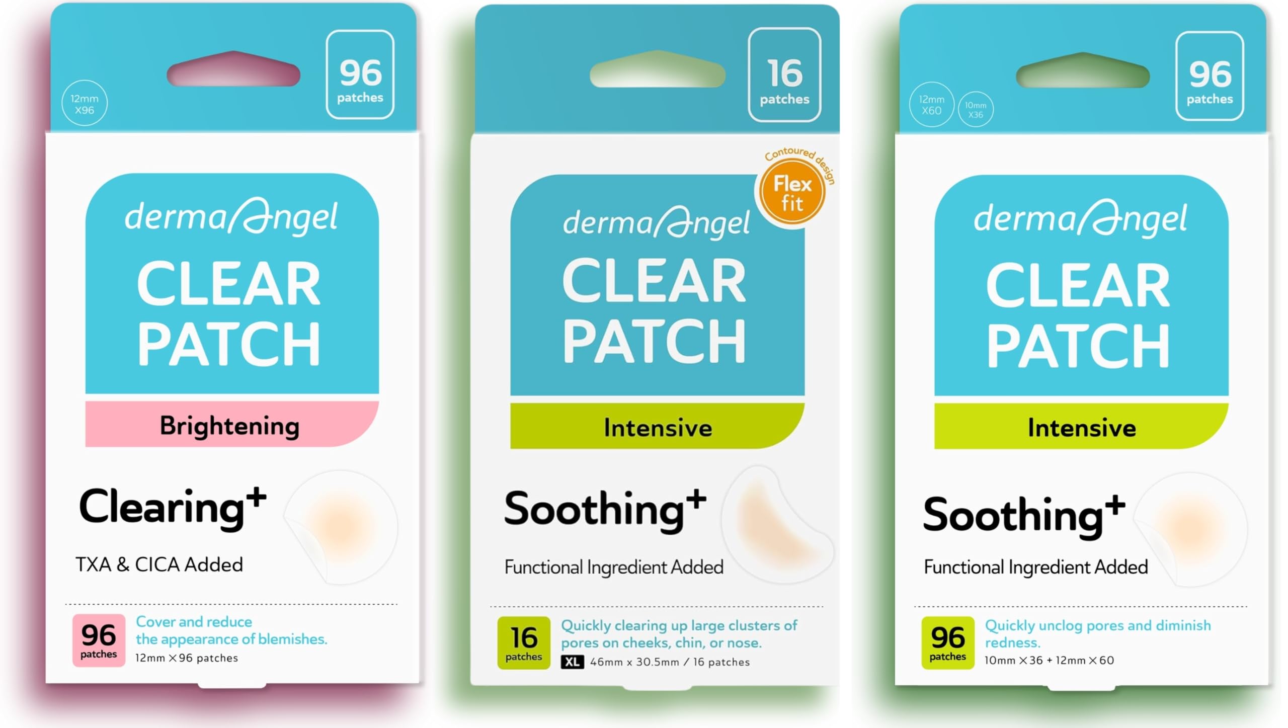 DERMA ANGEL Ultra Invisible Dark Spot Large Pimple Patches Salicylic Acid Acne Patches for Face - Day Night