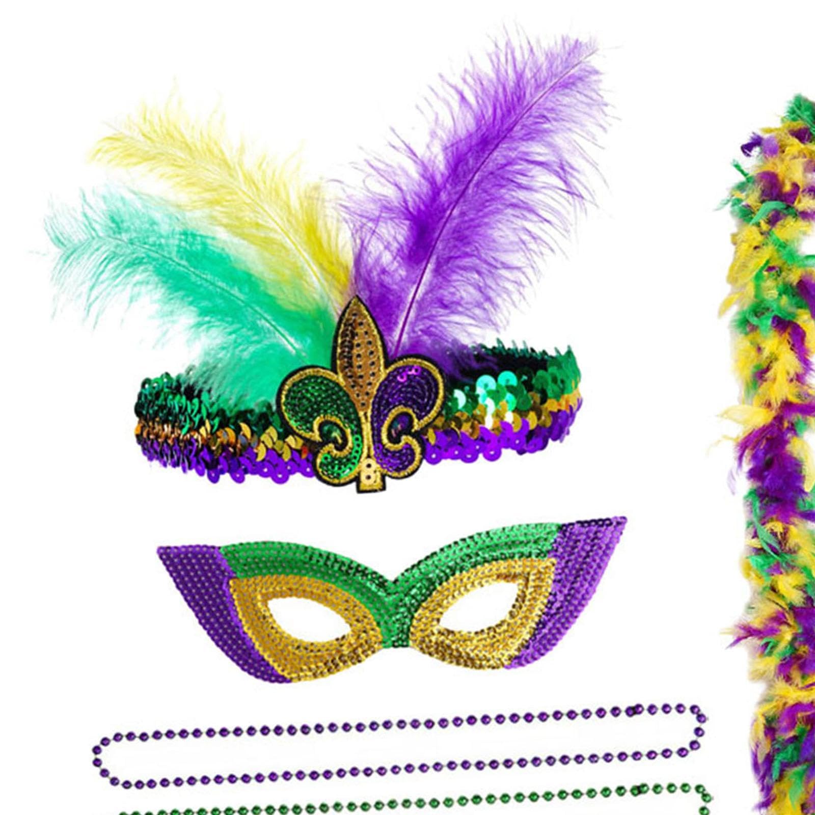 Set di 6 Accessori per Costume di Carnevale/Costume Cosplay di Carnevale per Eventi E Feste, 4 pezzi