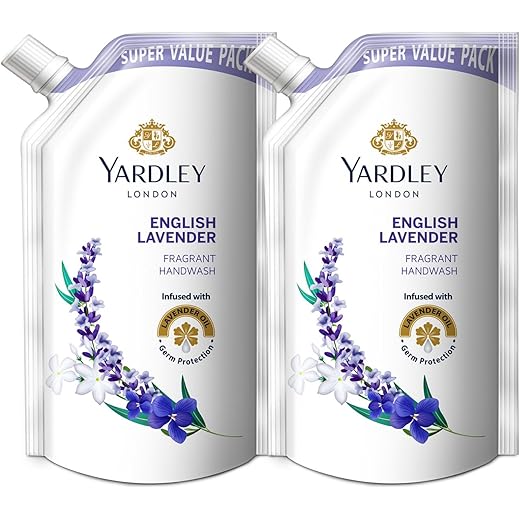 Yardley London English Lavender 650ml Pack of 2 Fragrant Han