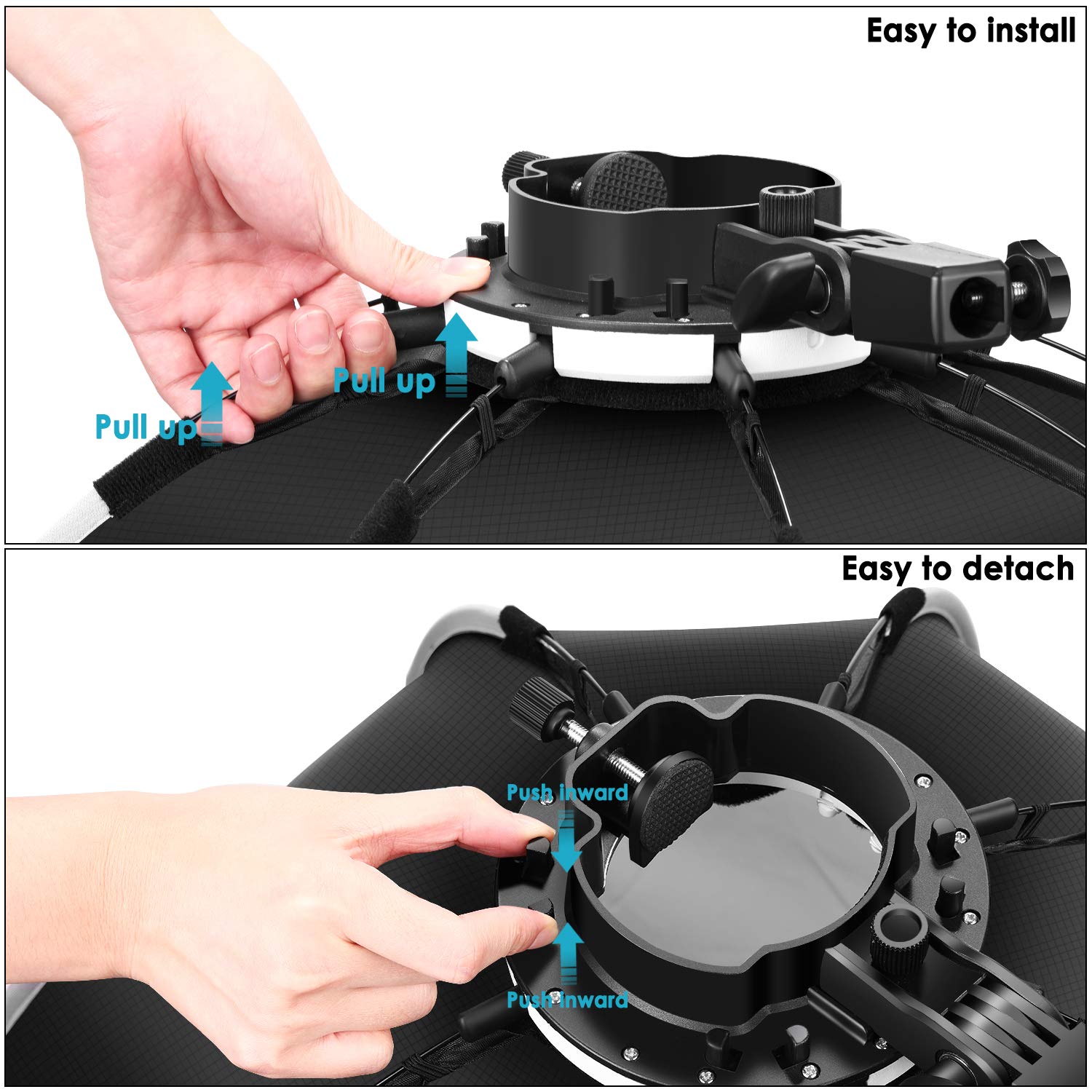 Neewer 26 inches/65 Centimeters Octagonal Softbox with S-Type Bracket  Mount, Carrying Case Compatible with Camera Flash Speedlites