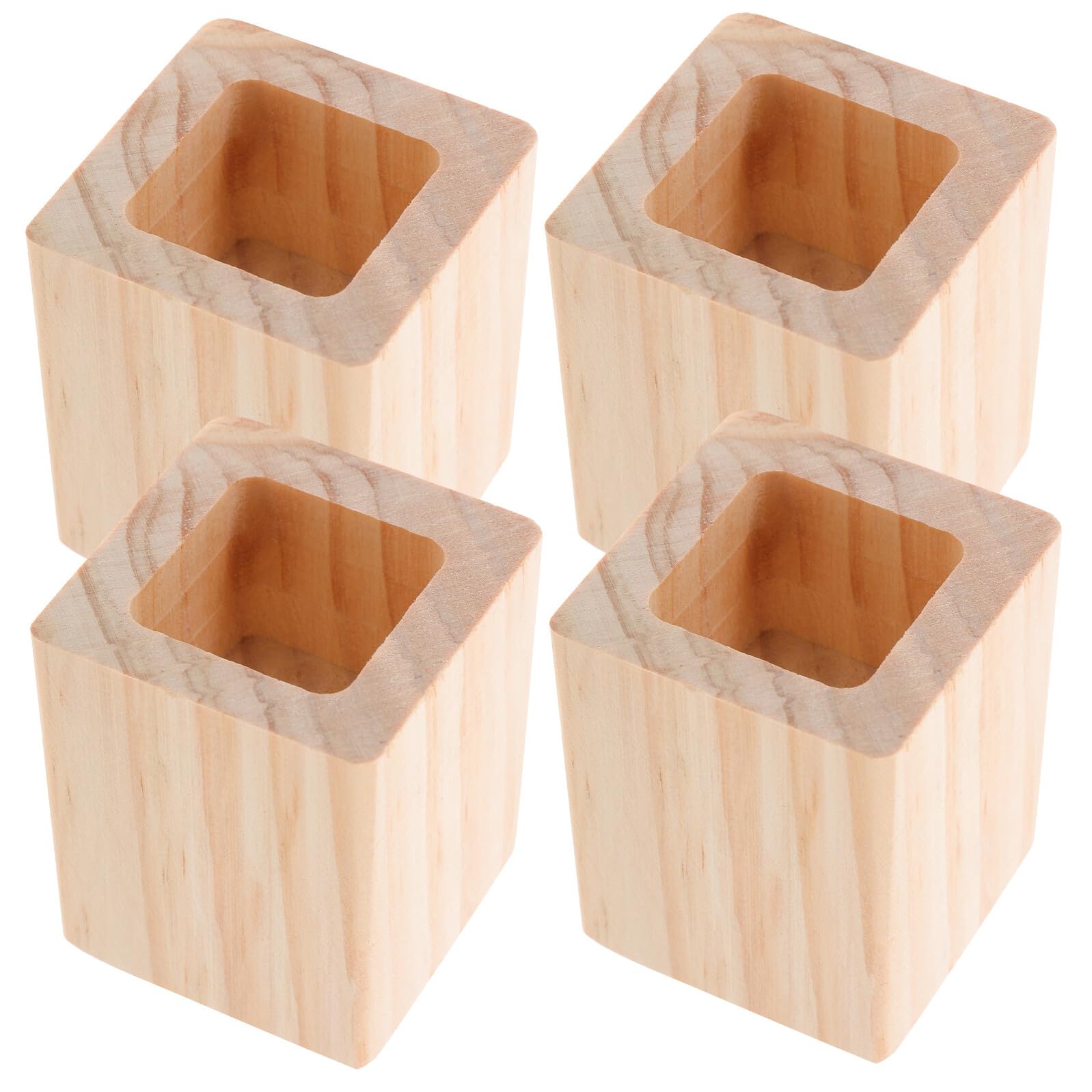 Rehausseurs en bois massif 3 cm lot de 8 pour lit et canapé