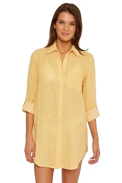 ISABELLA ROSE Womens Boyfriend Beach Shirt - Bathing Suit Cover Ups for Women